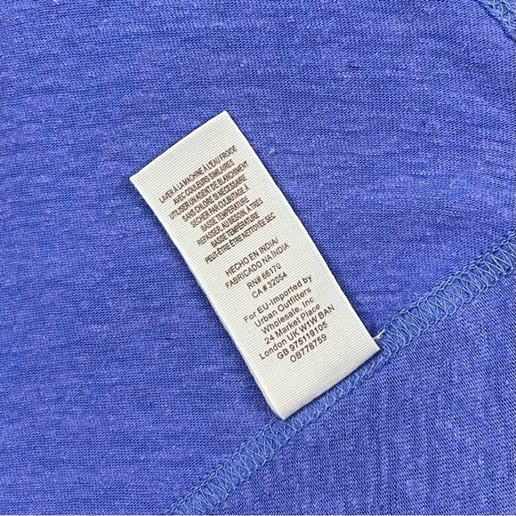 Free People l M Purple Heathered Floral Embroidery Mesh Boho Festival Swing Tank - Picture 12 of 14